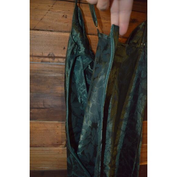 Nasty Gal‎ Slip Dress Cowlin' For You Floral Jacquard Green Size 2 - Picture 6 of 11